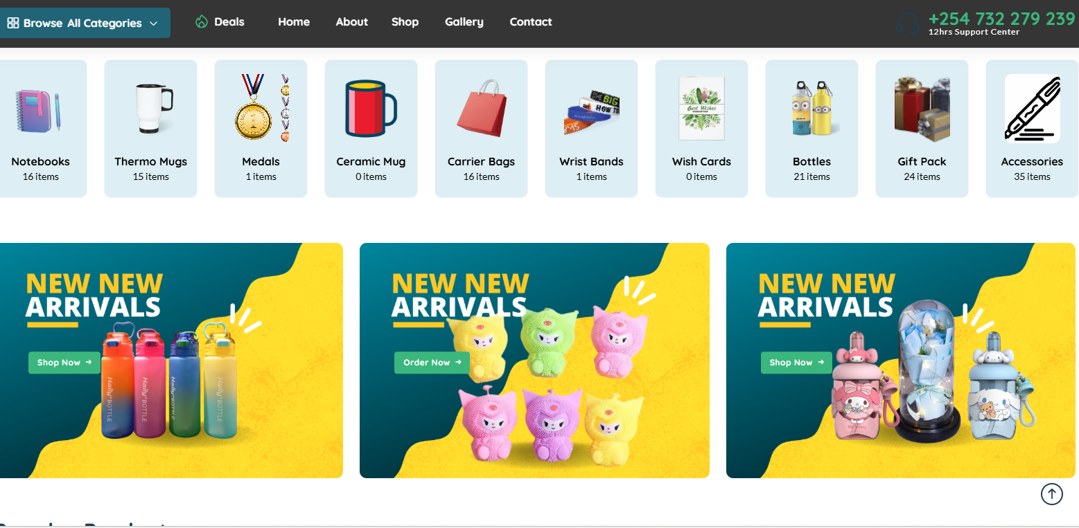 Juviano Gift Shop E-Commerce Website